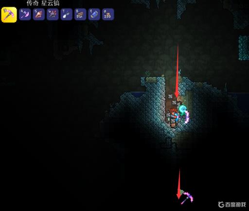 泰拉瑞亚镐子怎么直线挖矿?5