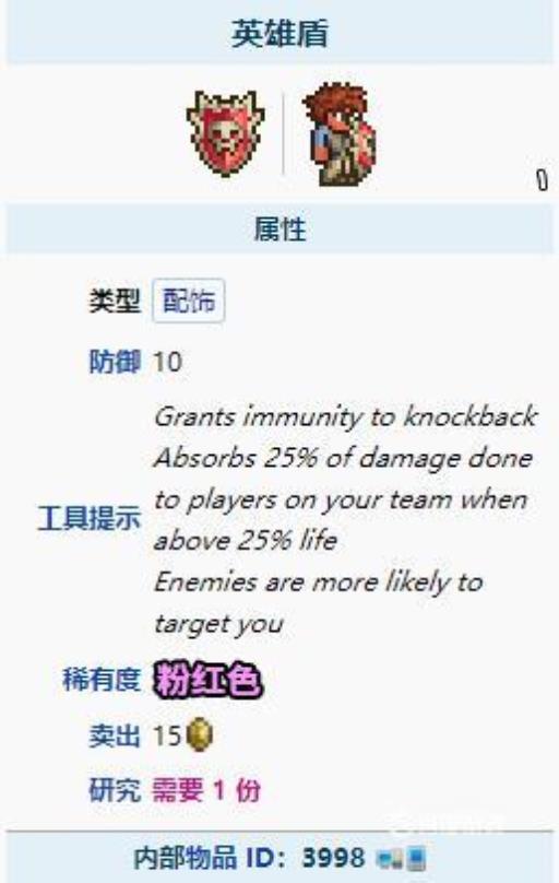 泰拉瑞亚冰盾和英雄盾哪个好?2