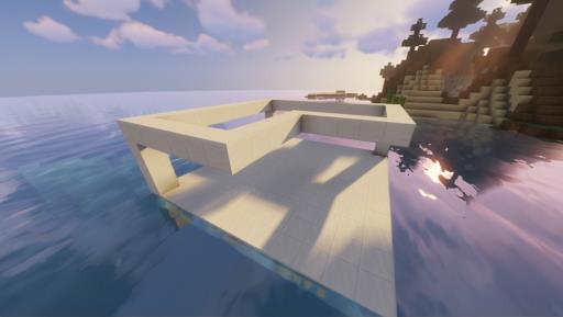我的世界怎样造海上别墅?5