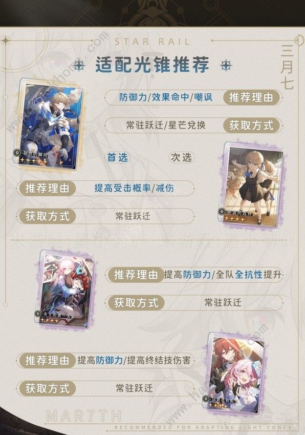 崩坏星穹铁道2.0三月七怎么出装3