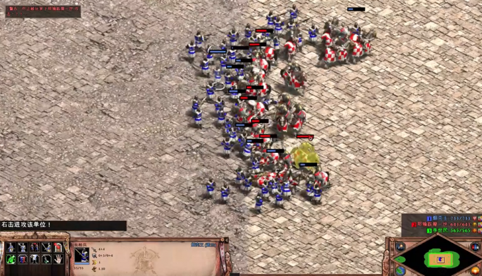 帝国时代2长枪兵群用什么兵种1