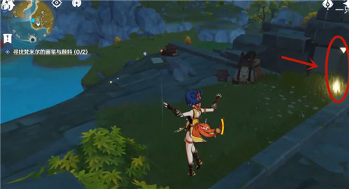 原神寻找梵米尔丢失的画笔与颜料位置坐标一览[多图]2