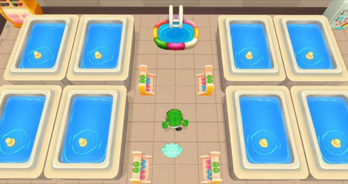 摩尔庄园浴池怎么布置1