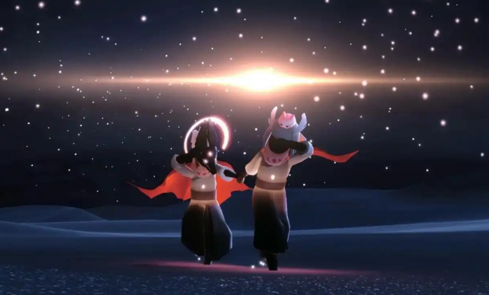 光遇星盘怎么牵手3