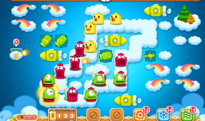 保卫萝卜2第59关金萝卜怎么玩3