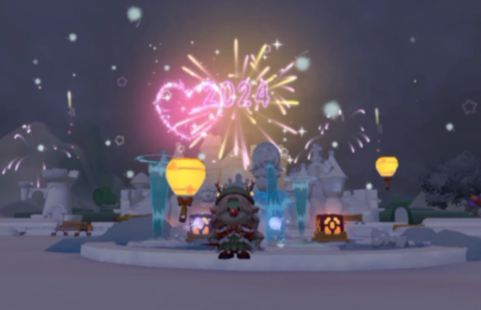 摩尔庄园迎新烟花秀怎么玩2